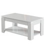 Hanah Home Mesa de Centro Shelf - Shiny White